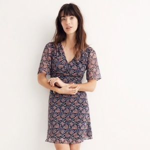 Madewell Orchard Flutter-Sleeve Dress